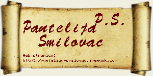 Pantelija Smilovac vizit kartica
